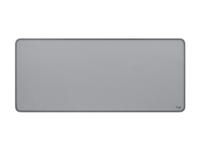 logitech desk mat studio series top view mid grey s