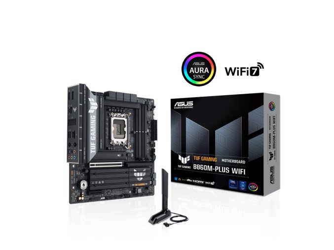 02 mATX TUF GAMING B860M PLUS WIFI with box AURA s
