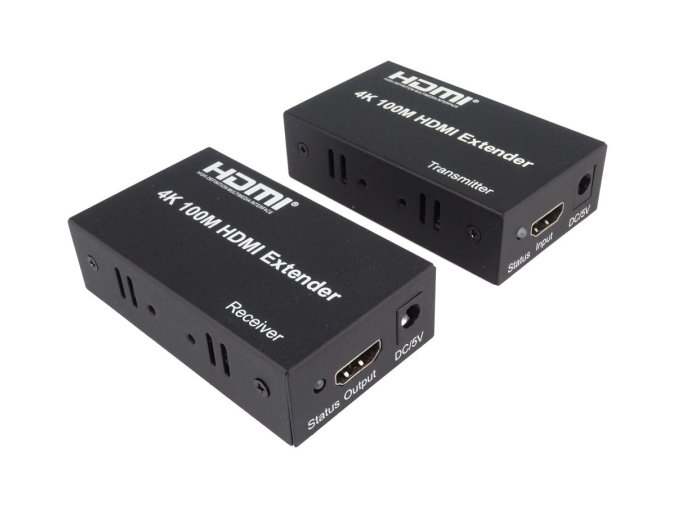 PremiumCord 4K HDMI extender na 100m přes jeden kabel Cat5e/Cat6