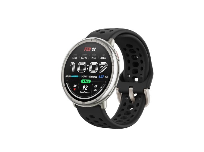 Amazfit Active 2 Black Sport Silicone Round Front s