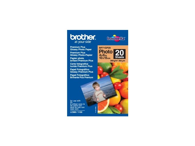 BP71GP20, 20 listů, 10x15cm Premium Glossy,260g