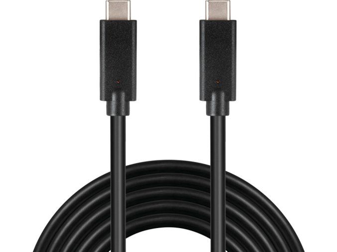PremiumCord USB-C kabel ( USB 3.1 gen 2, 3A, 10Gbit/s ) černý, 2m
