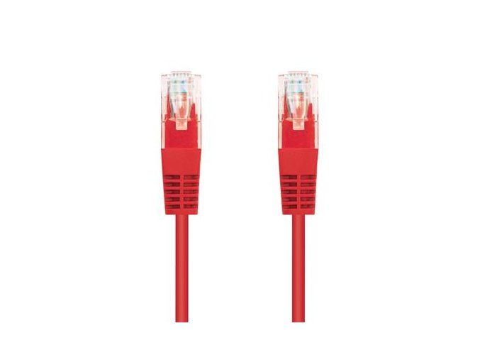 kabel c tech patchcord cat5e utp cerveny 0 25m i37 s