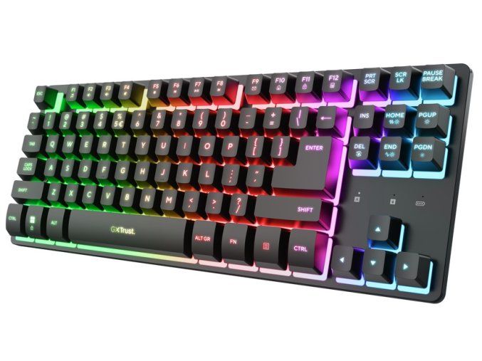Trust GXT831 Thado TKL/Bezdrátové USB/US/Černá