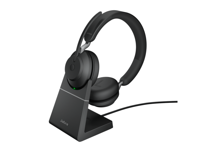 Jabra Evolve2 65/Stereo/USB/BT/Bezdrát/Stand/Černá