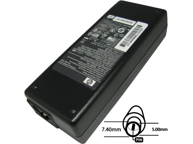 Napájecí adaptér 90W 18,5V, 7.4x5.0, originál HP
