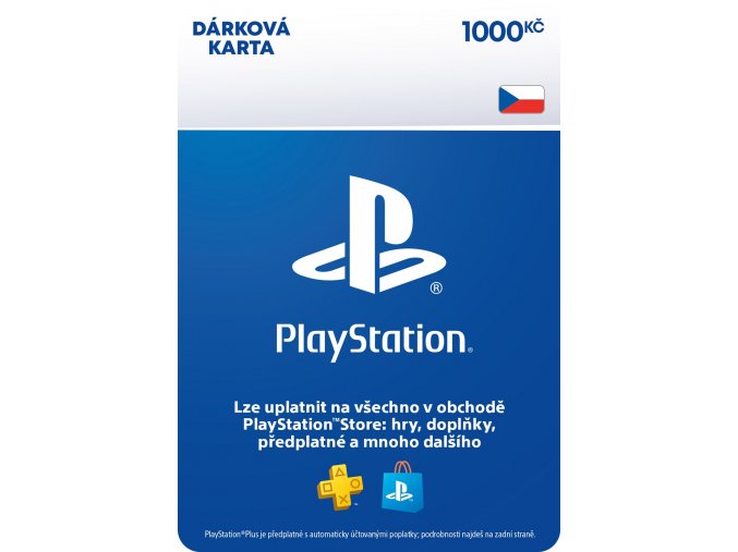 ESD CZ - PlayStation Store el. peněženka - 1000 Kč