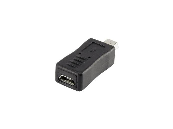 usb adapter renkforce 1x miniusb 2 0 zastrcka 1x microusb 2 0 zasuvka cerna