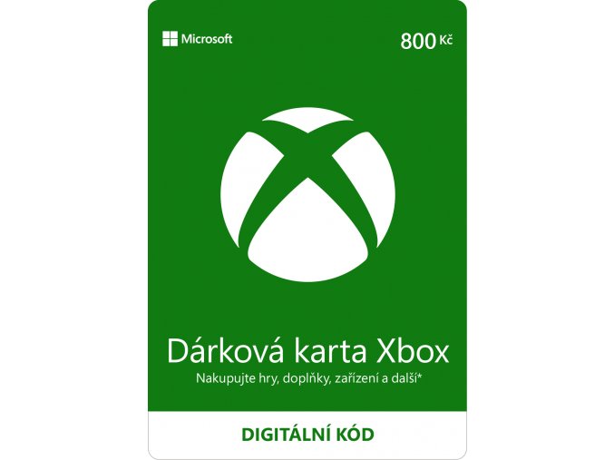 ESD XBOX - Dárková karta Xbox 800 Kč