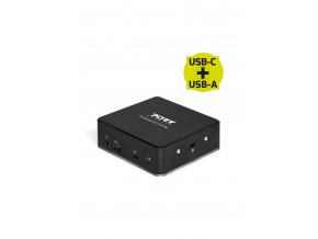 PORT CONNECT Dokovací stanice 8v1 USB-C, USB-A, dual video, HDMI, Ethernet, audio, USB 3.0