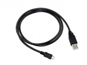 Kabel C-TECH USB 2.0 AM/Micro, 2m, černý
