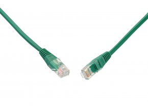 SOLARIX patch kabel CAT5E UTP PVC 0,5m zelený non-snag proof