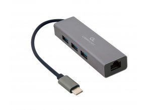 Gembird USB-C GBit adapter + 3x USB 3.1