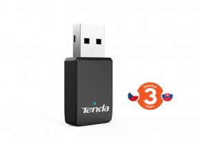 Tenda U9 WiFi AC650 USB Adapter, 633 Mb/s (433 + 200 Mb/s), 802.11 ac/a/b/g/n, OS Win XP/7/8/10/11