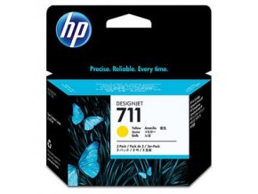 HP no 711 - žlutá ink. kazeta - 3 pack, CZ136A