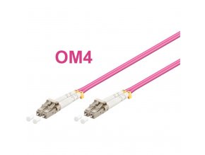 Optický patch kabel duplex LC-LC 50/125 MM 7m OM4