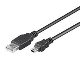 PremiumCord Kabel mini USB, A-B, 5pinů, 1m