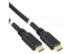 PremiumCord HDMI 4K/60Hz, ethernet, se zesilovačem, 3x stíněná, 2.0, 20m