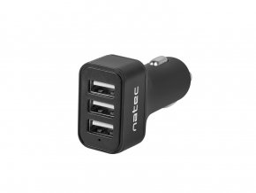 Natec nabíječka do auta CONEY, 2XUSB, 1XUSB-C, 84W