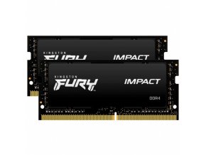 Kingston FURY Impact/SO-DIMM DDR4/64GB/2666MHz/CL16/2x32GB/Black