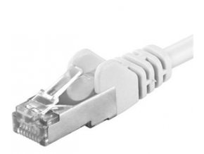 Premiumcord Patch kabel CAT6a S-FTP, RJ45-RJ45, AWG 26/7 1m, bílá