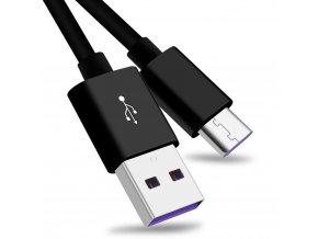 PremiumCord Kabel USB 3.1 C/M - USB 2.0 A/M, Super fast charging 5A, černý, 1m