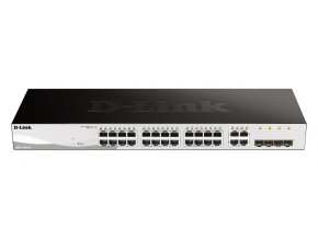 D-Link DGS-1210-28 L2/L3 Smart+ switch, 24x GbE, 4x RJ45/SFP, fanless