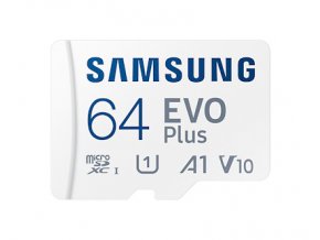 Samsung EVO Plus/micro SDXC/64GB/130MBps/UHS-I U1 / Class 10/+ Adaptér