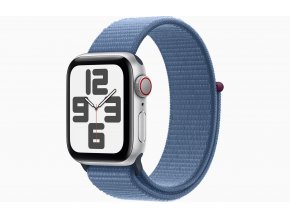 Apple Watch SE Cell/44mm/Silver/Sport Band/Winter Blue