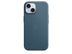 iPhone 15+ FineWoven Case with MS - Pacific Blue