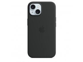 iPhone 15+ Silicone Case with MS - Black