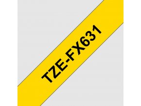 TZE-FX631, žlutá / černá, 12mm