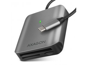 AXAGON CRE-S3C, USB-C 3.2 Gen 1 - SUPERSPEED čtečka karet 3-slot & lun SD/microSD/CF, podpora UHS-II