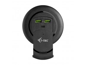 i-tec Built-in Desktop Fast Charger, USB-C PD 3.0 + 3x USB 3.0 QC3.0, 96W