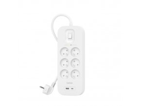 Belkin SURGE 6OT 650J, 18W, USB A + C, Pol