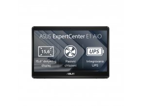 ASUS ExpertCenter/E1 (E1600)/42WHrs UPS/15,6"/FHD/T/N4500/4GB/128GB SSD/UHD/bez OS/Black/2R