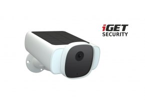 iGET SECURITY EP29 White - WiFi solární bateriová FullHD kamera, IP66, samostatná i pro alarm M5