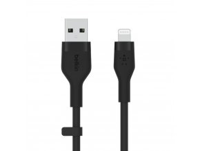 Belkin kabel USB-A na LTG_silikon, 1M, černý