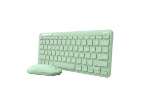 TRUST LYRA WL KEYBOARD & MOUSE US (myš+kláv) zelená