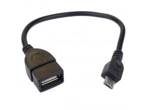 PremiCord USB kab redukce A/fem-MicroUSB/mal20cm