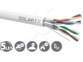 Instalační kabel Solarix CAT6A STP LSOH Dca-s1,d2,a1 500m/cívka SXKD-6A-STP-LSOH