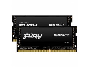 Kingston FURY Impact/SO-DIMM DDR4/64GB/3200MHz/CL20/2x32GB/Black