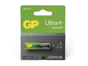 GP Alkalická baterie ULTRA PLUS AA (LR6)- 4ks