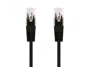 Kabel C-TECH patchcord Cat5e, UTP, černý, 0,25m