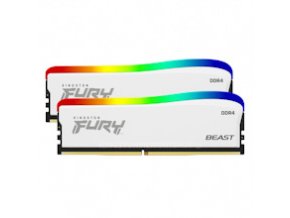 Kingston FURY Beast White/DDR4/32GB/3600MHz/CL17/2x16GB/RGB/White
