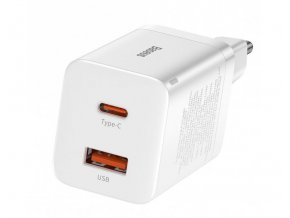 Baseus CCSUPP-E02 Super Si Quick Nabíječka USB + USB-C 30W White