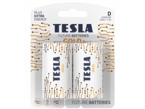 TESLA - baterie D GOLD+, 2 ks, LR20