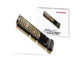 AXAGON PCEM2-1U, PCIe x16/x8/x4 - M.2 NVMe M-key slot adaptér, 1U