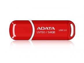 ADATA UV150/64GB/100MBps/USB 3.0/USB-A/Červená