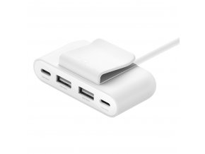 Belkin USB power Extender, 2xC 2xA až 30W, bilý